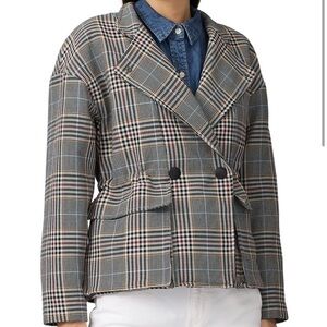 ba&sh Beth Plaid Jacket